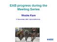 EAB progress during the Meeting Series PowerPoint PPT Presentation