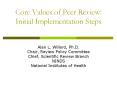 Core Values of Peer Review: Initial Implementation Steps PowerPoint PPT Presentation