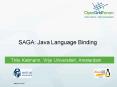 SAGA: Java Language Binding PowerPoint PPT Presentation