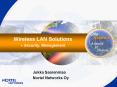 Wireless LAN Solutions - Security, Management PowerPoint PPT Presentation