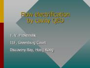 Flow electrification by cavity QED