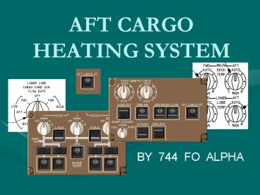 AFT CARGO HEATING SYSTEM