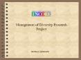 Management of Diversity Research Project PowerPoint PPT Presentation