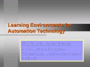 Learning Environments for Automation Technology