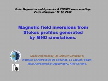 Magnetic field inversions from Stokes profiles generated