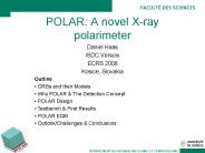 POLAR: A novel Xray polarimeter