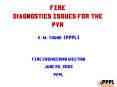 FIRE Diagnostics Issues for the PVR PowerPoint PPT Presentation