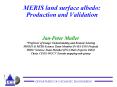 MERIS land surface albedo: Production and Validation PowerPoint PPT Presentation