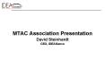 MTAC Association Presentation PowerPoint PPT Presentation