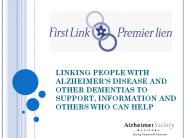 LINKING PEOPLE WITH ALZHEIMER