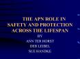 THE APN ROLE IN SAFETY AND PROTECTION ACROSS THE LIFESPAN PowerPoint PPT Presentation