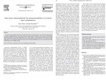 Accelerated Atherosclerosis in Autoimmune Diseases
