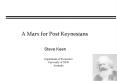 A Marx for Post Keynesians PowerPoint PPT Presentation