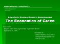 Brownfields: Emerging Issues in Redevelopment The Economics of Green PowerPoint PPT Presentation