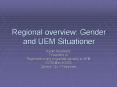Regional overview: Gender and UEM Situationer PowerPoint PPT Presentation