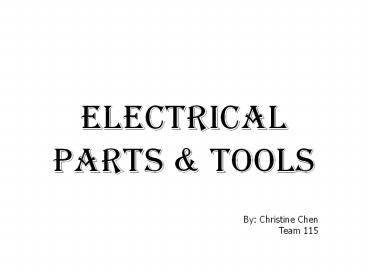Electrical Parts