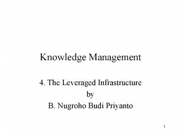 Knowledge Management