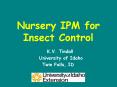 Nursery IPM for Insect Control PowerPoint PPT Presentation