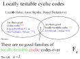 Locally testable cyclic codes PowerPoint PPT Presentation