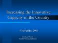Increasing the Innovative Capacity of the Country PowerPoint PPT Presentation