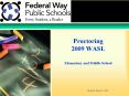 Proctoring 2009 WASL Elementary and Middle School PowerPoint PPT Presentation