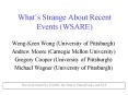 Whats Strange About Recent Events WSARE PowerPoint PPT Presentation