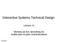 Interactive Systems Technical Design PowerPoint PPT Presentation