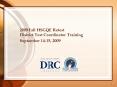 2009 Fall HSGQE Retest District Test Coordinator Training PowerPoint PPT Presentation