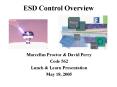 ESD Control Overview PowerPoint PPT Presentation