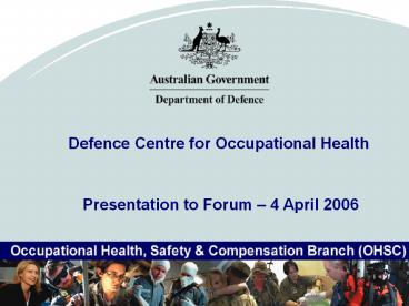 Defence Centre for Occupational Health