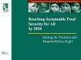 Reaching Sustainable Food Security for All by 2020 PowerPoint PPT Presentation