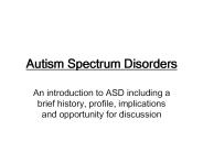 Autism Spectrum Disorders
