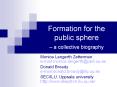 Formation for the public sphere  PowerPoint PPT Presentation