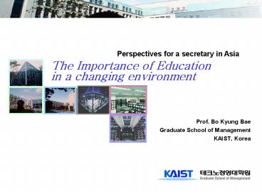 The Importance of Education in a changing environment