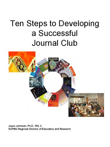 Ten Steps to Developing a Successful Journal Club