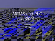 MEMS and PLC ee290f
