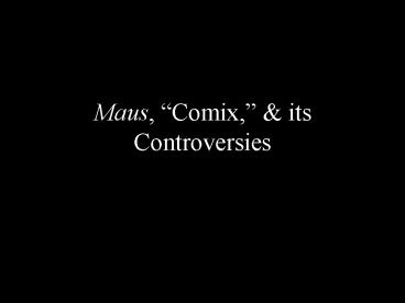 Maus, Comix,