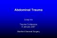 Abdominal Trauma PowerPoint PPT Presentation