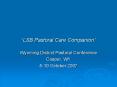 LSB Pastoral Care Companion PowerPoint PPT Presentation