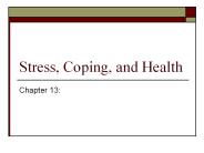 Stress, Coping, and Health