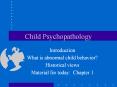 Child Psychopathology PowerPoint PPT Presentation