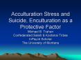Acculturation Stress and Suicide, Enculturation as a Protective Factor PowerPoint PPT Presentation