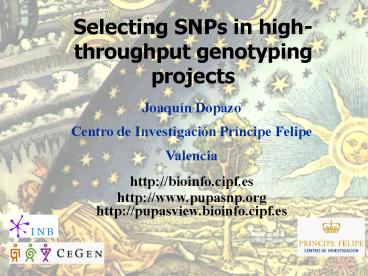 Selecting SNPs in highthroughput genotyping projects