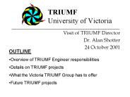 TRIUMF University of Victoria