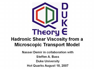 Hadronic Shear Viscosity from a Microscopic Transport Model