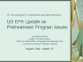 25th Annual Region VI Pretreatment Association Workshop US EPA Update on Pretreatment Program Issues PowerPoint PPT Presentation