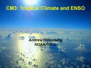 CM3: Tropical Climate and ENSO