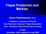 Tilapia Production and Markets