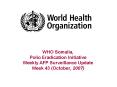 WHO Somalia, Polio Eradication Initiative Weekly AFP Surveillance Update Week 43 October, 2007 PowerPoint PPT Presentation