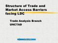 Structure of Trade and Market Access Barriers facing LDC PowerPoint PPT Presentation